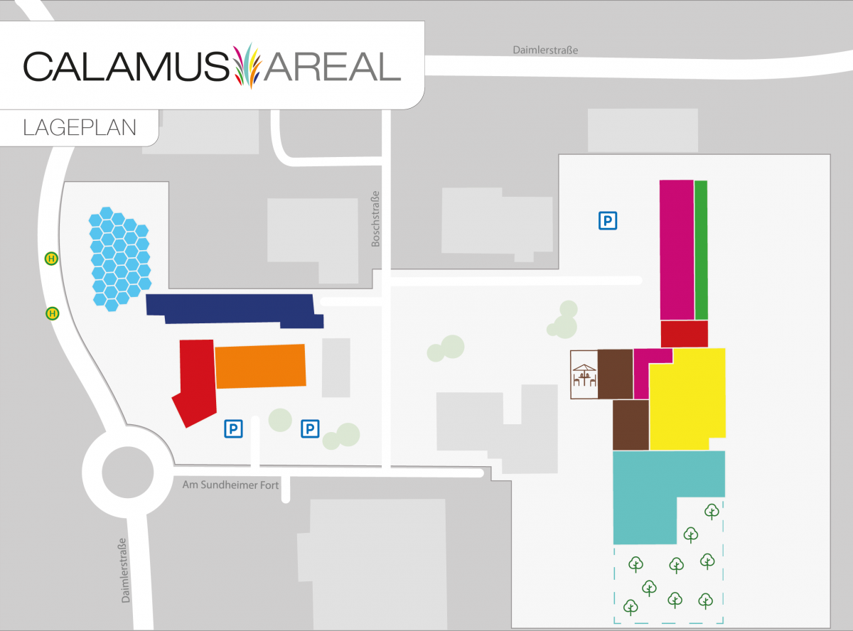 Lageplan Calamus-Areal